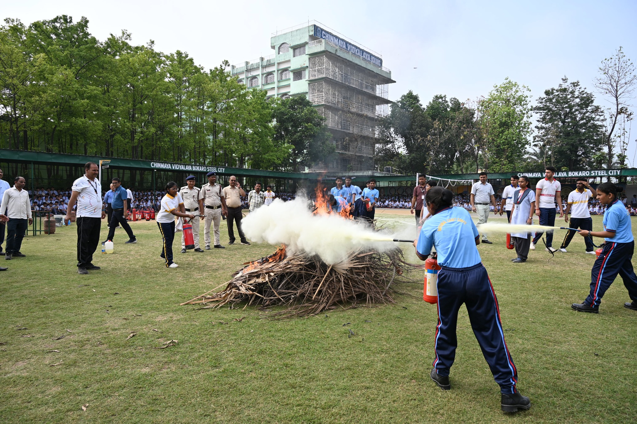 Fire Safety Mock Drill 2026 at Chinmaya Vidyalaya, Bokaro