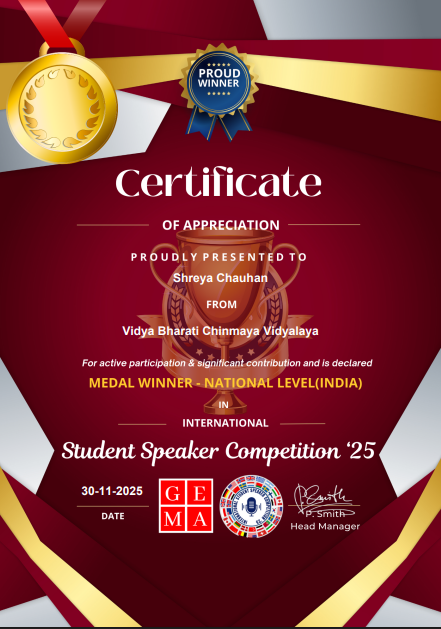  International Student Speaker Competition by GEMA Foundation 