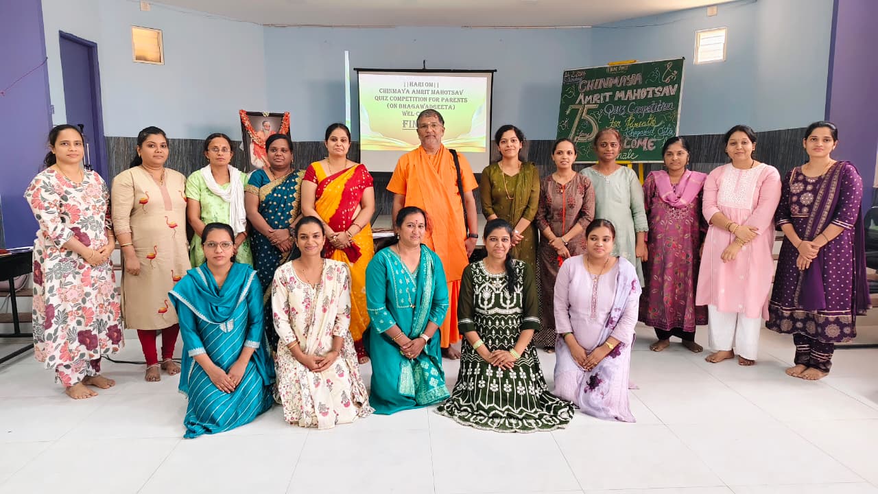 Chinmaya amrit mahotsava Competitions conducted for parents and Students