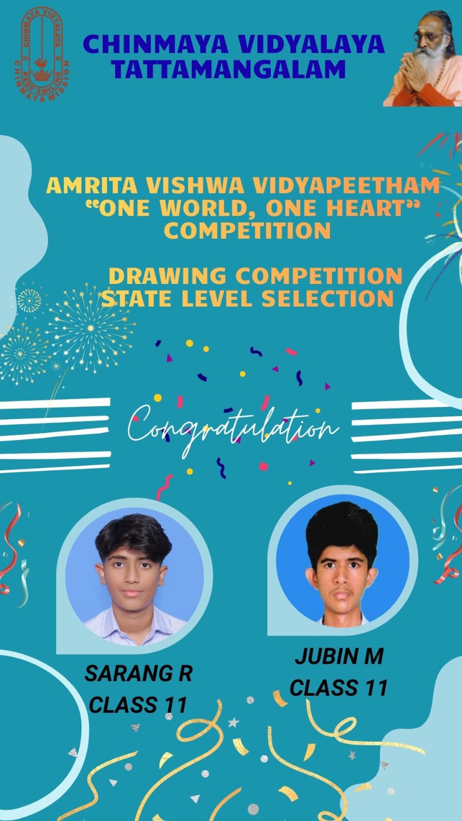 DRAWING COMPETITION- STATE LEVEL SELECTION-